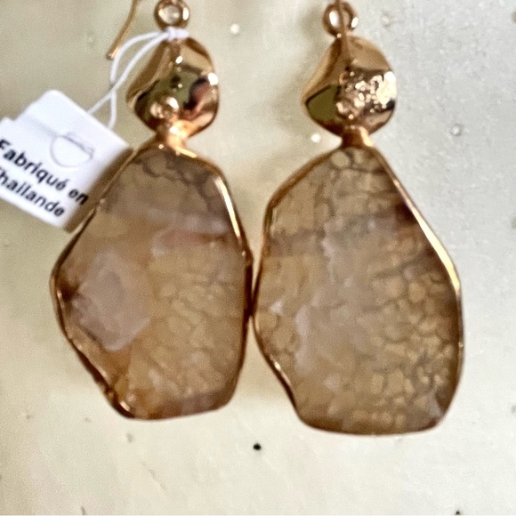 Anthropologie Southwestern Agate Fishhook Earrings NWT - Picture 5 of 10